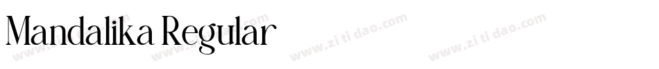 Mandalika Regular字体转换